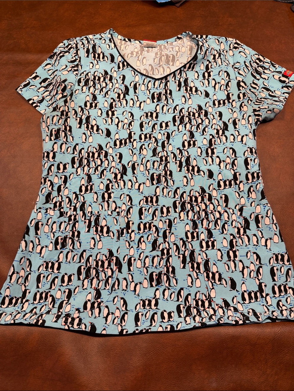 Dickies penguin scrub top